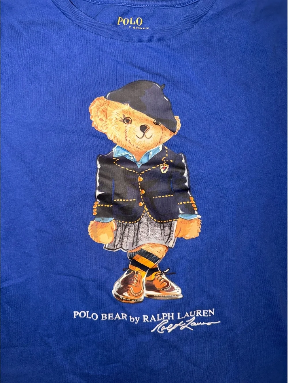 Polo Ralph Lauren Polo Bear T-Shirt Royal Blue Kids Size M (8-10)
